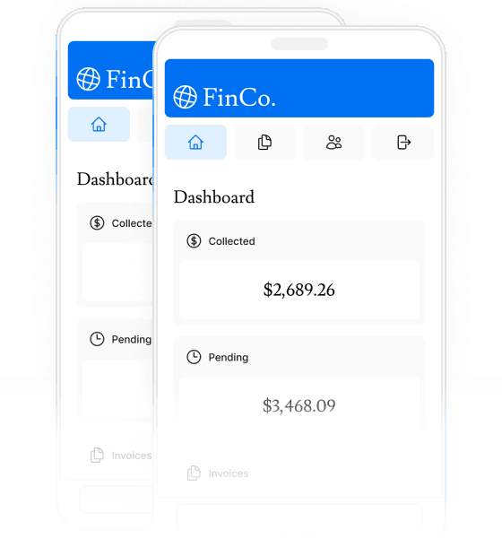 MOBILE Screenshots of the dashboard project showing mobile version